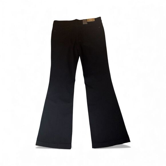 NWT  Mossimo Flare Premium Denim Jeans Women’s Black Mid Rise Trouser Size 8 - Picture 2 of 12